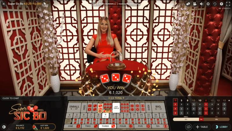 Cách Chơi Sic Bo Tại Live Casino Luôn Thắng Từ Cao Thủ 3 Bí quyết chọn cửa cược thông minh trong Sic Bo