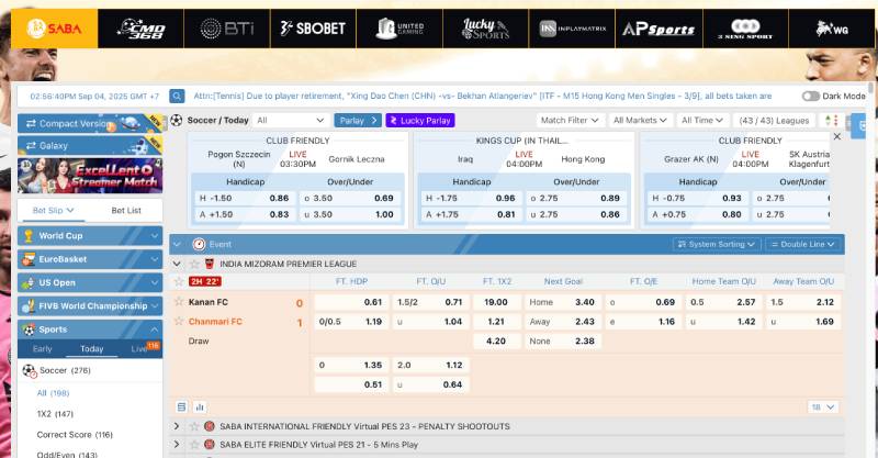 Sảnh Bóng Đá (Sports Betting)