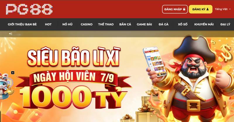 Trải nghiệm người dùng tuyệt vời tại PG88